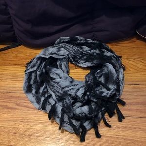 Black & Grey Infinity Scarf